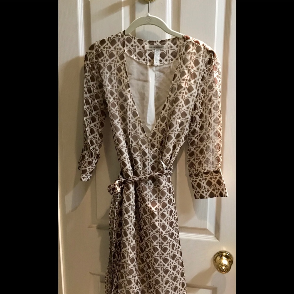 Vintage Silk DVF Wrap Dress, 8